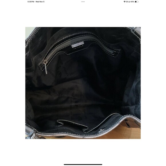 Calonge Woven Silver Metallic Leather Shoulder Bag with Dust Bag - Picture 6 of 12